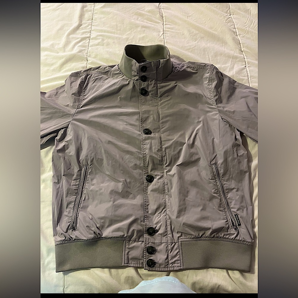 Light Woolrich funnel neck jacket. NWOT